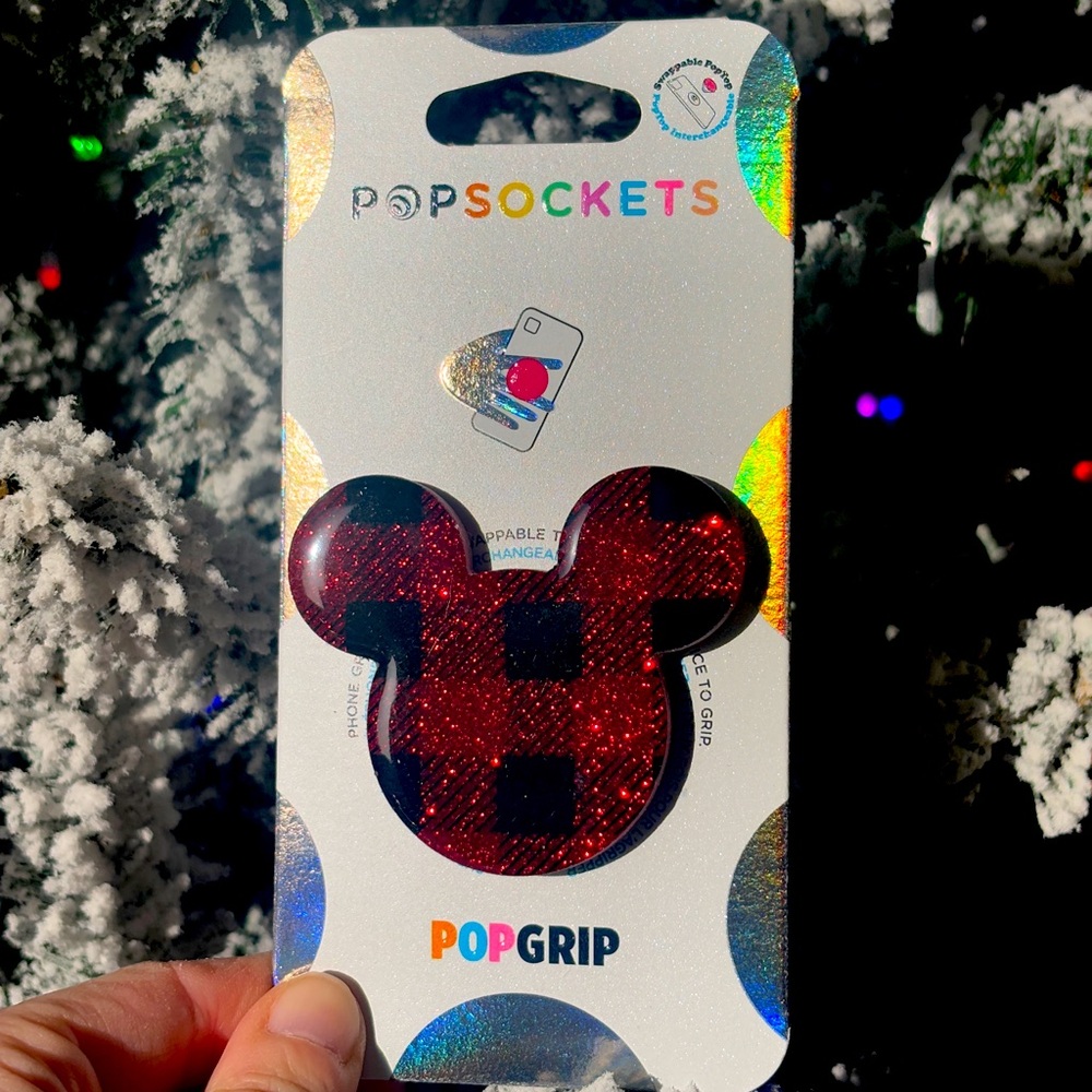 Mickey Mouse Buffalo Plaid Disney PopSocket